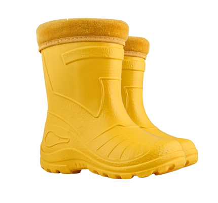 Kids Otter Gumboot - Yellow (sizes 31-35 only)