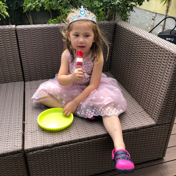 Kids Lightweight Sandals - Pink/Navy (size 27 left only)