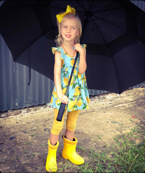 Kids Otter Gumboot - Yellow (sizes 31-35 only)