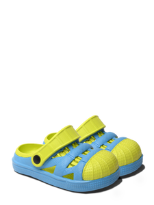 Kids Lightweight Sandals - Blue/Lime [size 29 only]